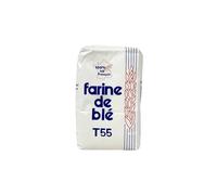 Farine de Blé T55 - Lot 10 Paquets x 1 kg | Farine Blanche Polyvalente pour Pain, Pizza, Pâtisserie & Cuisine Familiale