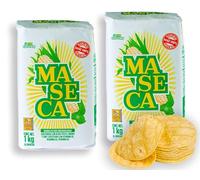 Farine de maïs Maseca du Mexique pour tortillas, 1 kg (paquet de 2) - Harina de Maiz, sans gluten, idéale pour les tamales, tacos et gorditas - Masa Harina authentique pour la cuisine mexicaine