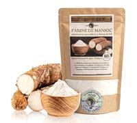 Farine de Manioc 100% Naturelle - Alternative Sans Gluten à la farine de blé, Origine Cameroun, Idéale pour fufu, foutou, Pain et Pâtisserie - 300g