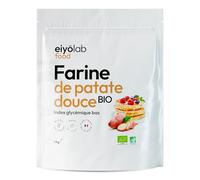 Farine de Patate Douce BIO | 1 kg | Alternative Sans Gluten à la Farine de Blé | Index Glycémique Bas | Aliment Basifiant | Riche en Antioxydants | Régime Paléo | Gâteaux, Crêpes, Pancakes | Eiyolab