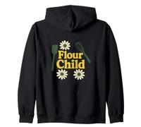 Farine enfant rétro pâtisserie hippie cuisine groovy boulanger Sweat à Capuche