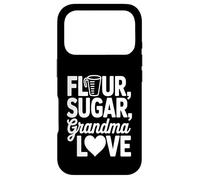 Farine Sucre Grandma Love Cute Baking Citation Coque pour iPhone 17 Pro