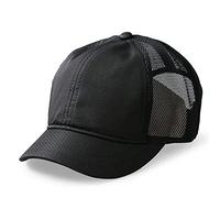 Faringoto Casquette de baseball unisexe respirante à séchage rapide réglable et légère pour le sport et la course à pied en maille, Maille filet - Noir, Taille unique