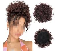 Faringoto Chouchou en forme de chignon désordonné, élastique avec cordon de serrage, pour femme (4-33)
