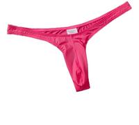 Faringoto G-String sans couture transparent pour homme, T-String, Tanga pour homme, G-String, Homme avec G-String, Rose, XL