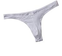 Faringoto G-String sans couture transparent pour homme, T-String, Tanga pour homme, G-String, Homme avec G-String, blanc/jardin opulent, L