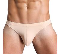 Faringoto Slip Ultra léger et Respirant en Soie glacée pour Homme en Micro Maille Respirante pour se détendre la Nuit, Couleur Chair, XXL