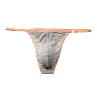 Faringoto Slips String Latéral Détachable pour Homme Pantalon Bikini Gay Homme Confortable Sexy Slip U Sous-vêtements, Vert kaki, M