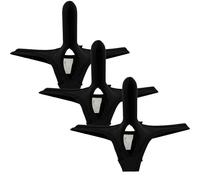 Faringoto String en nylon pour homme ouvert sur le devant - Dos en T - Slip taille basse - Sous-vêtements avec poche bombée, 3 noir., X-Large