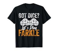 Farkle Club Lover Player Let's Play Queen Farkle Game Night T-Shirt
