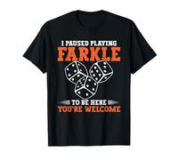 Farkle Legend Night Lover Jeu de dés Farkle joueur en pause T-Shirt