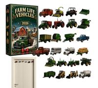 Farm 24 Days Lot de décorations en acrylique Motif tracteur 26 x 18 cm | Une collection indispensable pour les amateurs de machines agricoles et les admirateurs de la vie rurale de tous âges.