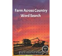 Farm Across Country Word Search Puzzle Book: Word Search with Easy to Read Print about Crops, Livestock, Farming in the USA, and More | 6x9 inches, ... Gifts For Vacations, Holidays, and Free Times