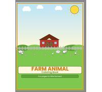 Farm animal coloring book for kids