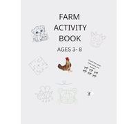 Farm Animal Fun: Colouring & Activity Book for Kids Ages 3-8: Farm animals colouring book and activity book for kids - includes mazes, word searches, and farm-themed games