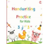 Farm Animal Handwriting Practice Workbook for Kids: Trace Letters, Learn the Alphabet, and Practice Writing with Bumper Line Paper | Preschool and Kindergarten Writing Practice Ages 3-6