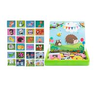 Farm Animal Puzzle - Magnetic Kids Educational Puzzle | Double Sided Preschool Activity Board Ṕuzzle, Boys Girls Cognitive Play for Classroom Home Travel Road Trip Gift P̀uzzle