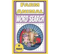 Farm Animal Word Search: Word searches with easy to read print about barnyard animals, rural scenes, and agricultural life | 6x9 inches, 110 pages | 55 puzzles