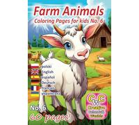 Farm Animals 60 Coloring Pages No. 6 by Creative Colorfull Worlds: Fantastic collection of 60 pages coloring book is perfect for little hands to explore and enjoy.