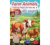 Farm Animals 60 Coloring Pages No. 8 by Creative Colorfull Worlds: Fantastic collection of 60 pages coloring book is perfect for little hands to explore and enjoy.