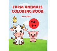 Farm Animals Coloring Book for Kids: Fun and Easy Farm Animals for Kids Ages 3-6