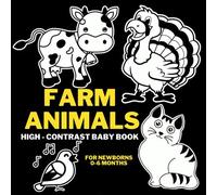 Farm Animals High-Contrast Baby Book for Newborns 0-6 months