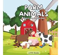 Farm Animals: Simple & Easy Animal Coloring Book for Kids / 8.5x8.5 inches / Perfect for Gifts, Holidays and More!