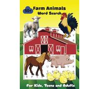 Farm Animals Word Search Puzzle Book: Word Searches with Easy to Read Print about Farm Living, Animals, Equipment and More [6x9 inches, 110 pages] 50+ ... Gift for Vacations, Holidays, and Free Times.