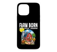 Farm Born Dirt Sweat Freedom Farmer Farming Happy Vibes Crop Coque pour iPhone 13 Pro Max