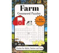 Farm Crossword: Crossword Puzzles with Easy-to-Read Print about Farm, Farming History, Farm Tools Through History and More | 6×9 inches, 136 pages | ... Gift for Vacations, Holidays and Relaxation