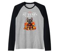 Farm Fresh Autumn Harvest Fall Woodland Creature Chien Mignon Manche Raglan