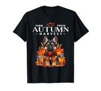 Farm Fresh Autumn Harvest Fall Woodland Creature Chien Mignon T-Shirt