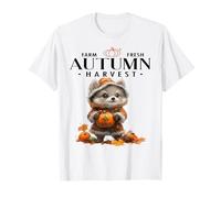 Farm Fresh Autumn Harvest, Saison Tendance du Renard Gris des Bois T-Shirt