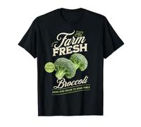 Farm Fresh Brocoli Farmers Market Homegrown Vintage T-Shirt