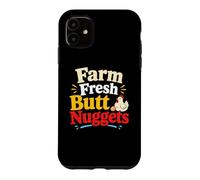 Farm Fresh Butt Nuggets Funny Farmer Farming Farming Work Humour Coque pour iPhone 11