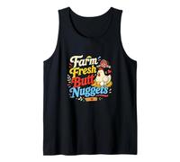 Farm Fresh Butt Nuggets Funny Farmer Farming Farming Work Humour Débardeur