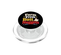Farm Fresh Butt Nuggets Funny Farmer Farming Farming Work Humour PopSockets PopGrip pour MagSafe