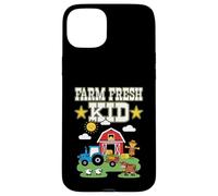 Farm Fresh Kid Petit Agriculteur au Travail Aimant la Campagne Coque pour iPhone 15 Plus