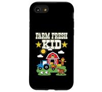 Farm Fresh Kid Petit Agriculteur au Travail Aimant la Campagne Coque pour iPhone SE (2020) / 7/8