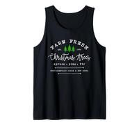 Farm Fresh Xmas Tree, Pine Retro Vintage Graphic Christmas Débardeur
