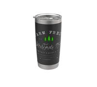 Farm Fresh Xmas Tree, Pine Retro Vintage Graphic Christmas Gobelet isotherme en acier inoxydable double paroi