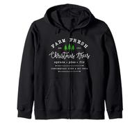 Farm Fresh Xmas Tree, Pine Retro Vintage Graphic Christmas Sweat à Capuche