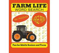 Farm Life Word Search Puzzle Book: Word Searches with Easy to Read Print about Farming, Country Life, Rural Life, and More | 8.5x11 inch 110 pages | ... … Gift for Vacations, Holidays, and Free Time