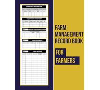 Farm Management Record Book For Farmers: 5-in-1 Log to Track Livestock, Equipment, Expenses, Income & Repairs - Stay Organized and Boost Farm Productivity