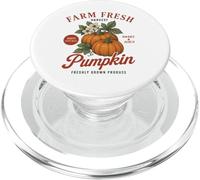 Farm Organic Pumpkin Fresh Farmer's Market Vintage Fall PopSockets PopGrip pour MagSafe