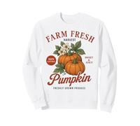Farm Organic Pumpkin Fresh Farmer's Market Vintage Fall Sweatshirt