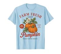 Farm Organic Pumpkin Fresh Farmer's Market Vintage Fall T-Shirt