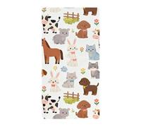 Farm Pet Parure de berceau en coton confortable et respirant pour chambre d'enfant