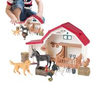 Farm Playset, Grange Animal Toys | ANIMAUX DE BASSILLES PACE SET,Activités de développement précoce, jouets d'apprentissage et d'éducation pour pour