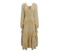 Farm Rio - Boho Beauty Maxi Dress - Femme - Robes - Jaune - Taille: 38 FR